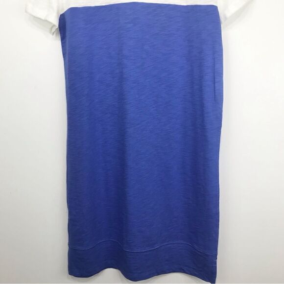 Nicole Miller New York NEW Blue White Color block Jersey Knit Dress - Picture 9 of 12